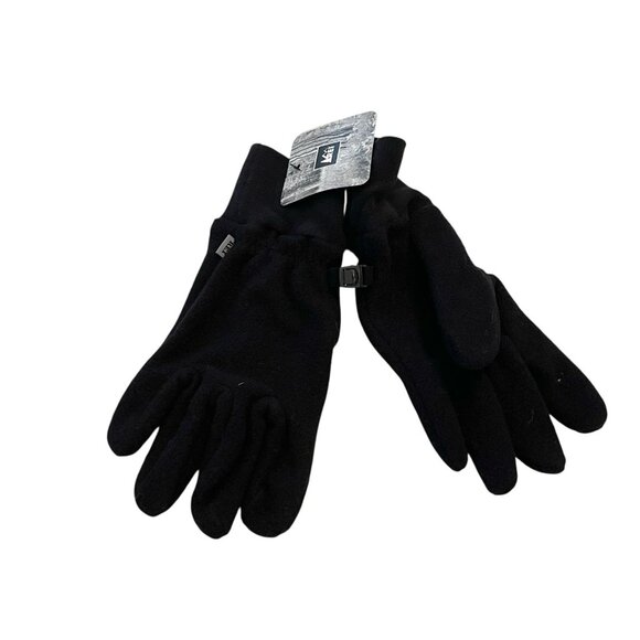 REI Stretch Gloves Men's S Black Fleece Warm Layering Gift Stocking Stuffer NEW - Picture 1 of 4